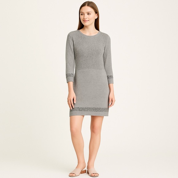 Relativity Dresses & Skirts - NWT Relativity Light Grey Sweater Dress – Size Small - W31